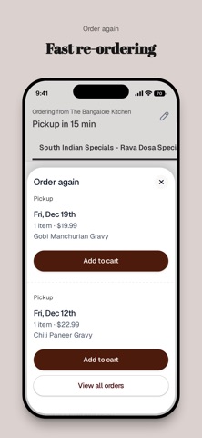 The Bangalore Kitchen iPhone screenshot