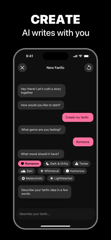 Figby: Fanfic IA Romans Auteur screenshot 1 of 4