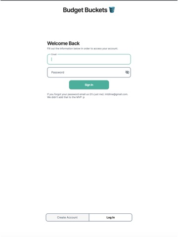 Budget Buckets Pro iPad screenshot