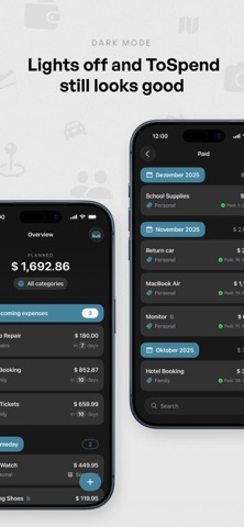 ToSpend screenshot