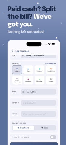 TallyTrip: Travel Planner screenshot