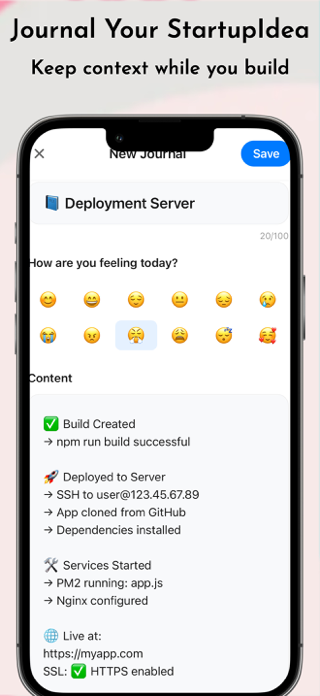 Startup Journal: AI Planner Screenshot 8 of 8