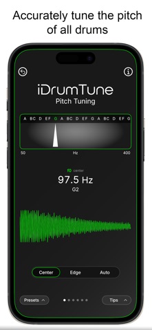iDrumTune Precision Drum Tuner app screenshot 2