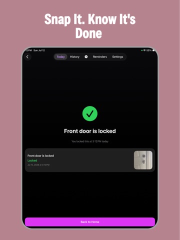 DoneSnap: Photo Task Planner iPad screenshot