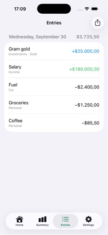 Tapspend Expense Tracker screenshot 1