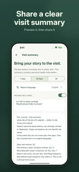 Muqi Pain Journal & Tracker screenshot 2