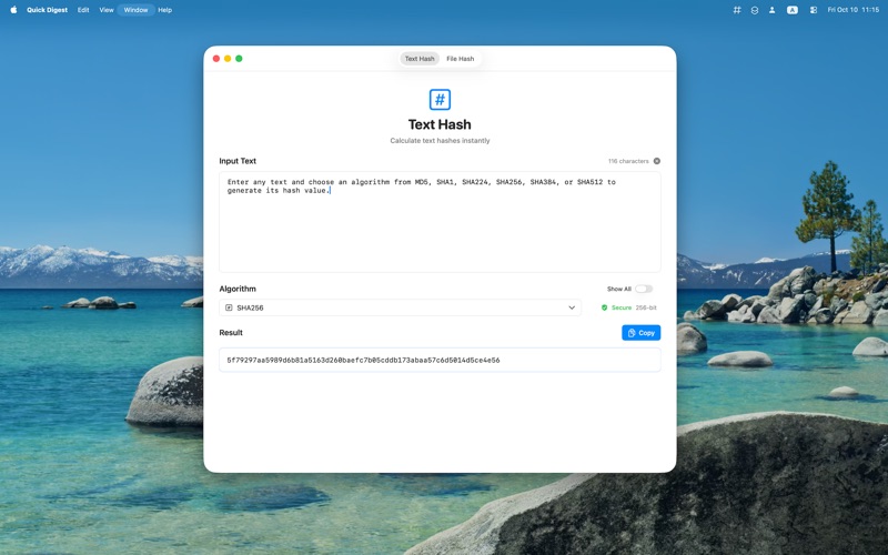 Quick Digest app screenshot