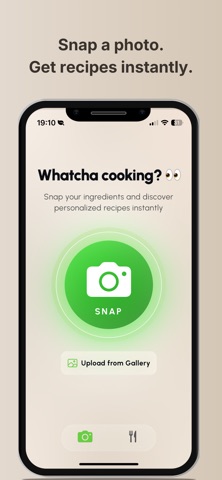 Snap Food: AI Kitchen Recipes screenshot