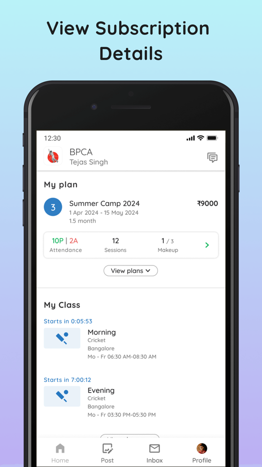 #2. Brijesh Patel Cricket Academy (iOS) Av: Atzos Ventures Private Limited