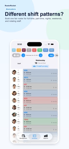 RosterRocket - Shift Planner Screenshot 1 of 6