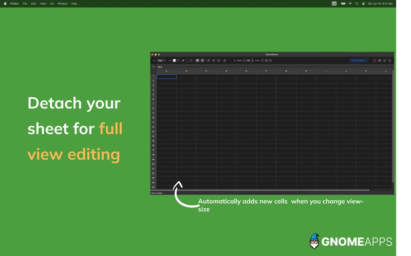 Screenshot #3 pour QuickSheet - Light Spreadsheet