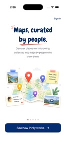 Pinly: Maps, curated by people screenshot