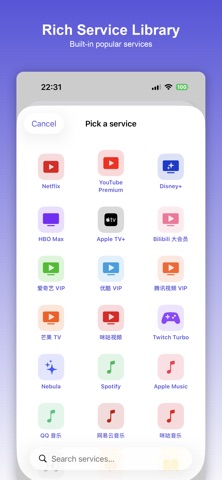 SubLens: Subscription Tracker iPhone screenshot