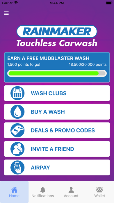 Rainmaker Touchless Carwash Screenshot