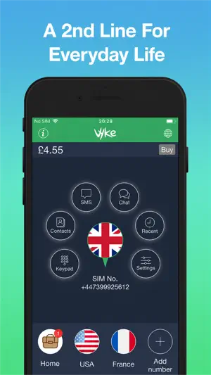 Vyke: Second Phone Number screenshot 1