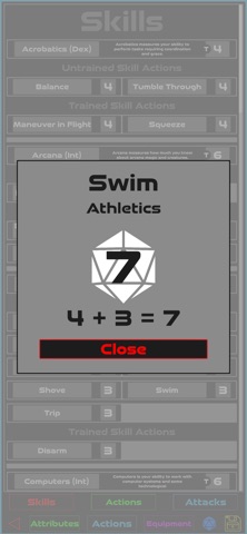 SF2 Character Sheet Screenshot 5 of 8