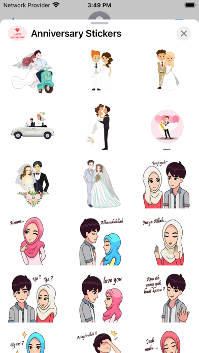 Anniversary Stickers - Wishes Screenshot