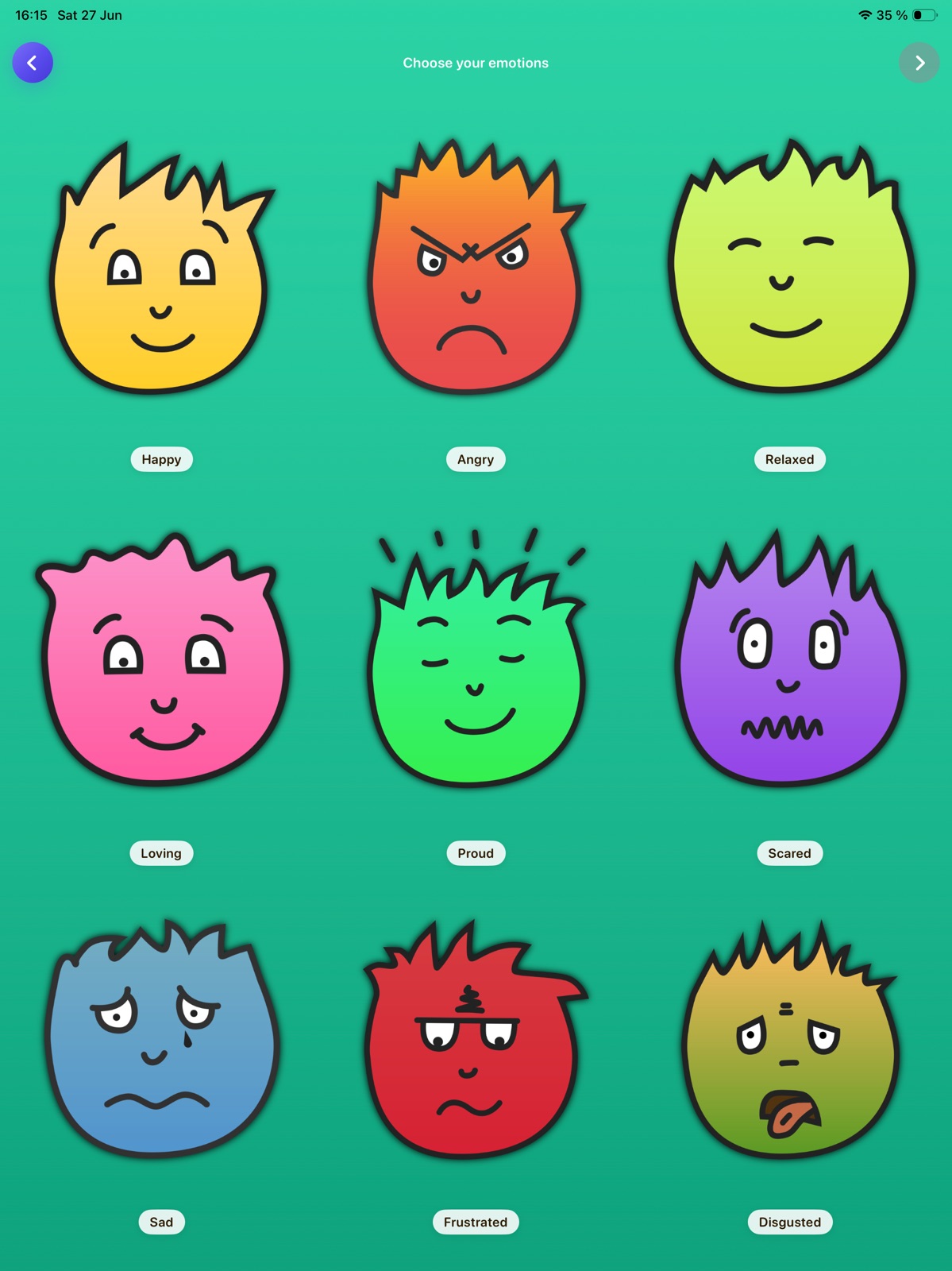 Emotions Manager ipad screenshot 2