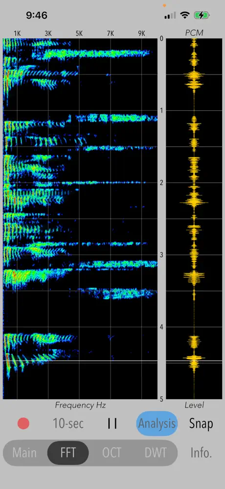 Wavelet Voice Sonogram screenshot 3