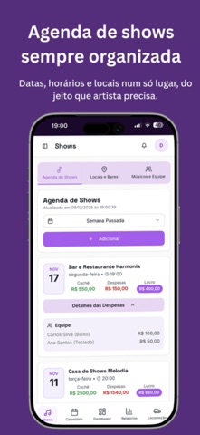 SouArtista: Cachês e agenda screenshot