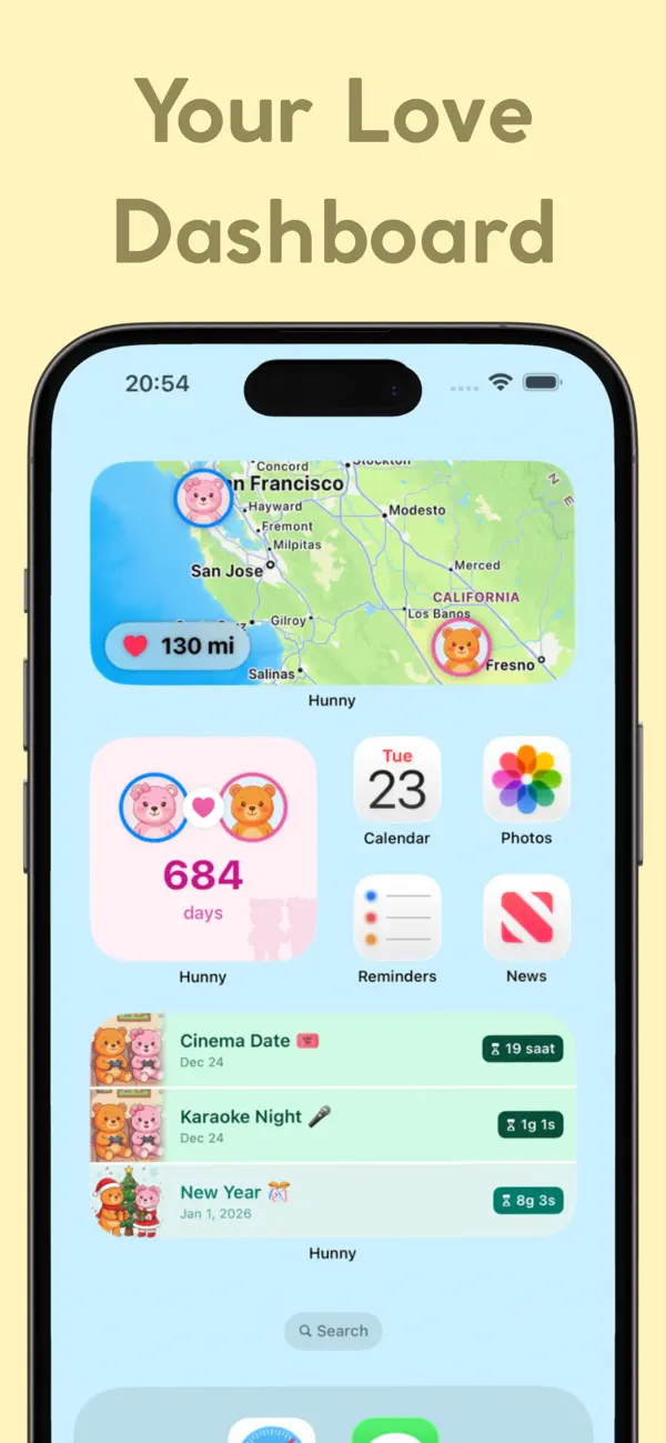 Screenshot #3 pour Hunny:Countdown &Widget Couple
