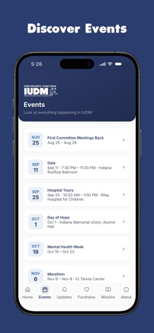 IUDM iPhone screenshot