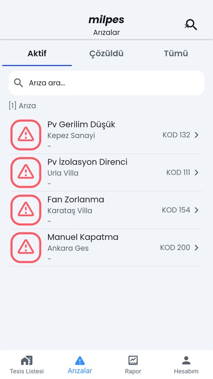 Milpes İzleme Sistemi