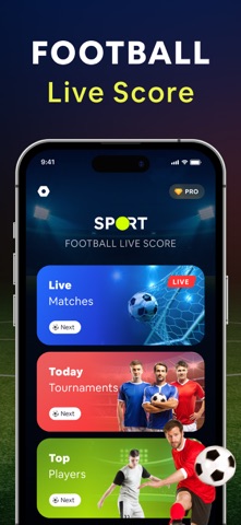 Live Football TV : HD TV Score iPhone screenshot