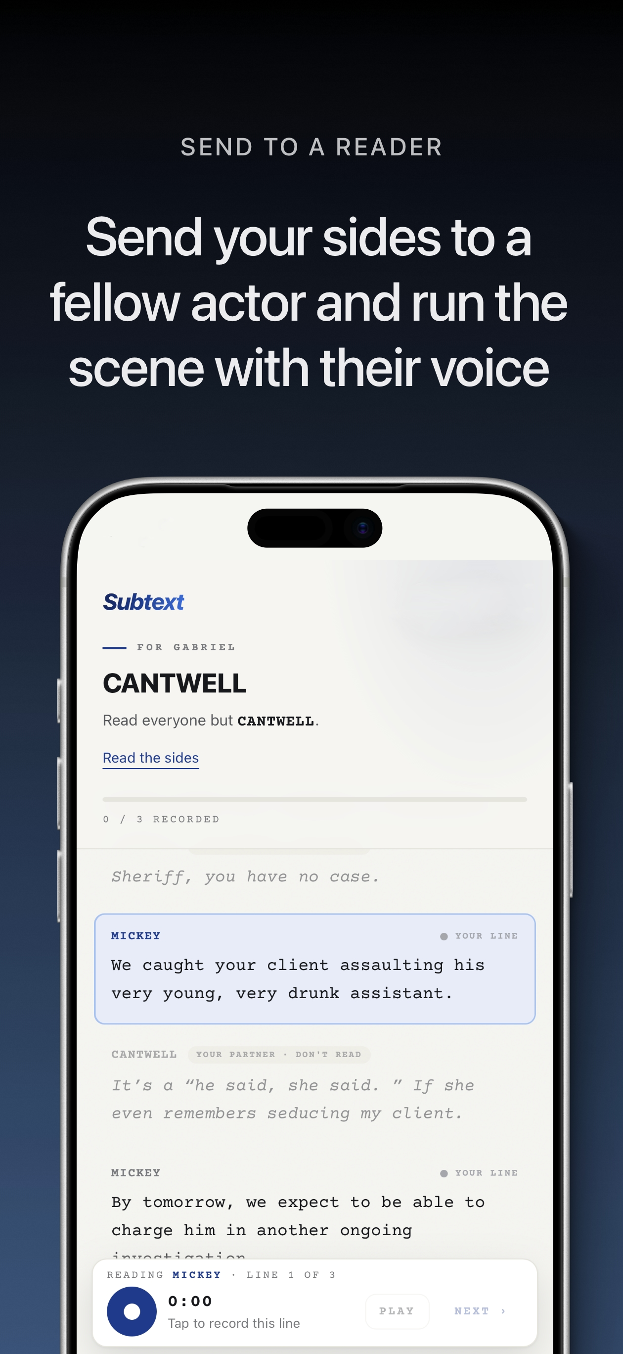 Subtext: Run Lines & Self-Tape screenshot 5