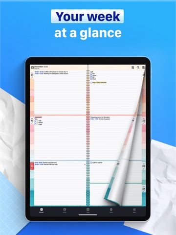 Paper Planner, Diary, Calendar iPad screenshot