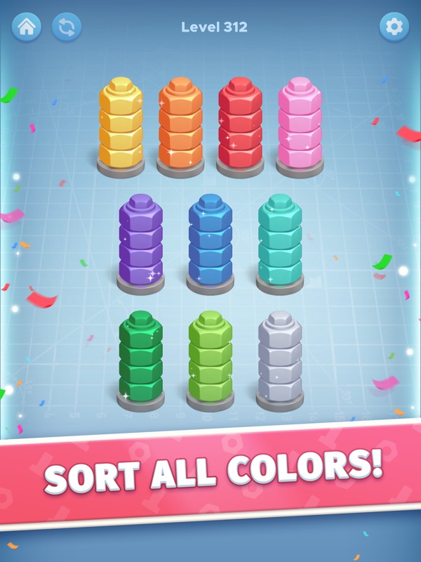 Nut Color Game - Sort Puz 3D screenshot 6