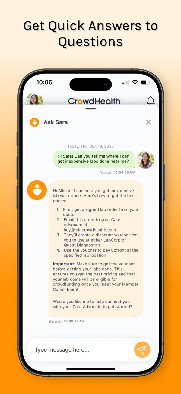 Screenshot #3 pour CrowdHealth Mobile