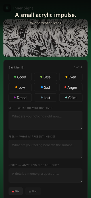 inner sight · Visual Journal Screenshot 5 of 6