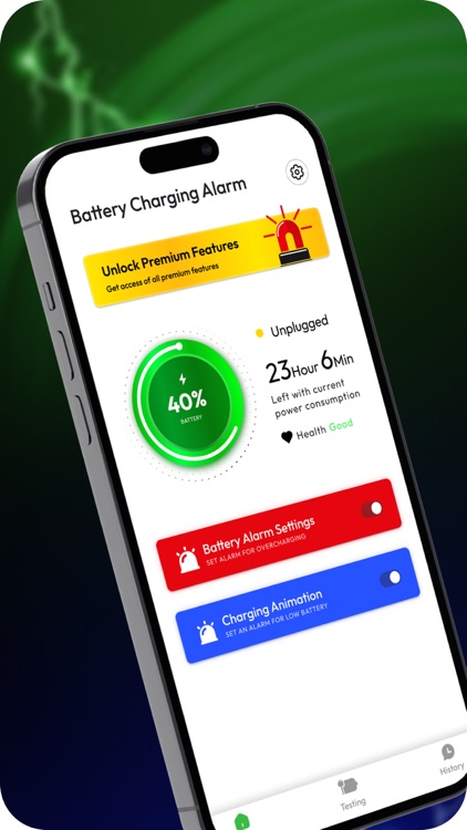 Battery Charging Alarm & Alert