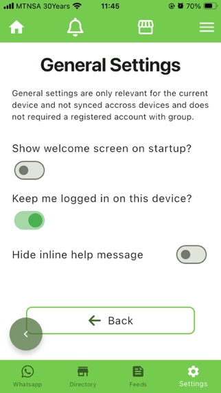 Gro-App screenshot
