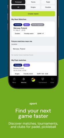 Play On: Pickleball & Padel iPhone screenshot