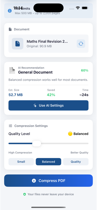 PDFCompressor.Shrink PDF Screenshot 1 of 5