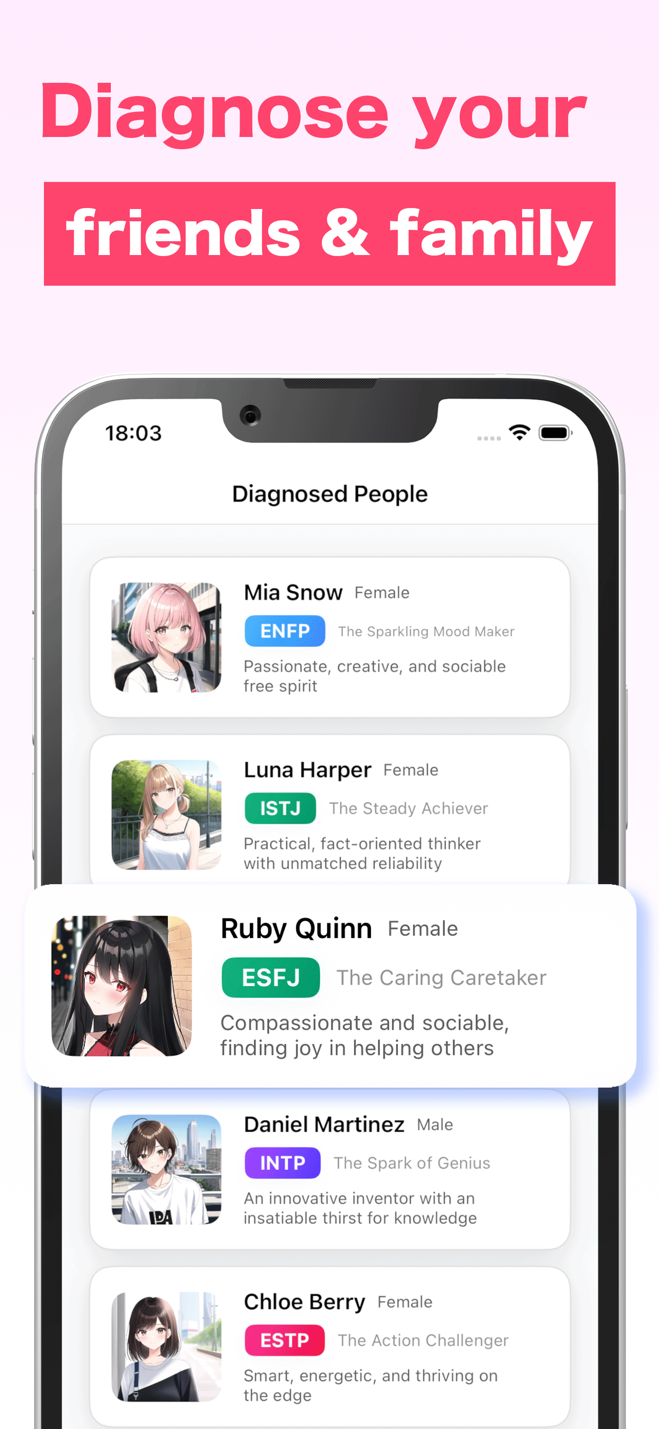 16 Type Personality ~ MyChara screenshot 6