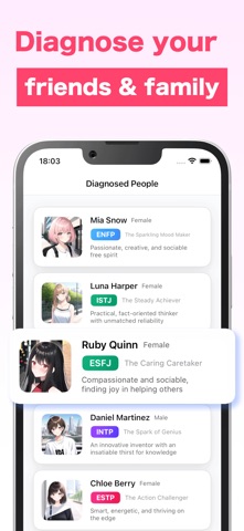 16 Type Personality ~ MyChara screenshot