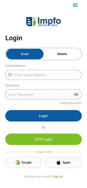 Impfo Warranty screenshot 2