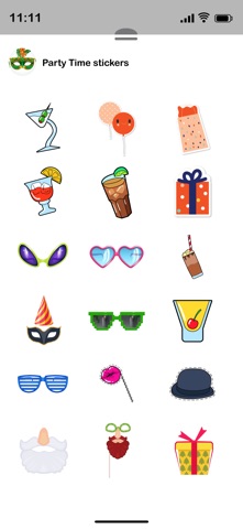 Party Time Sticker iPhone screenshot