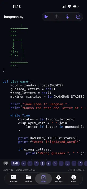 Vesper Python REPL & Editor screenshot 9 of 10