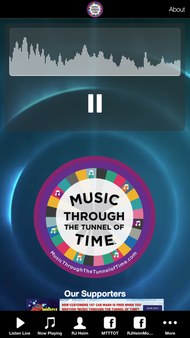 Music Through the Tunnel of Ti iPhone screenshot 1 - Music app
