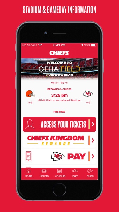 Kansas City Chiefs iPhone screenshot 7 - Sports app