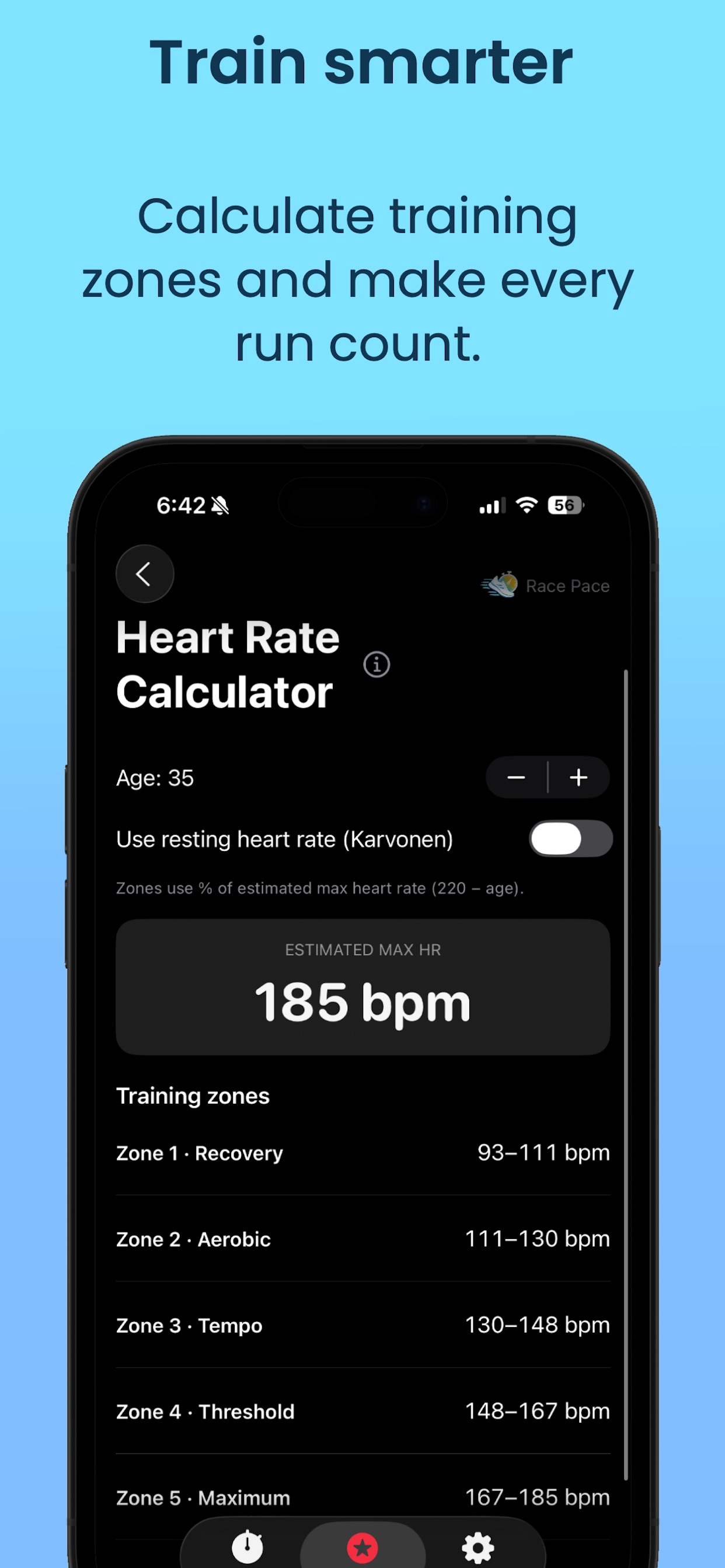 Screenshot 4 of Race Pace: Running Calculators