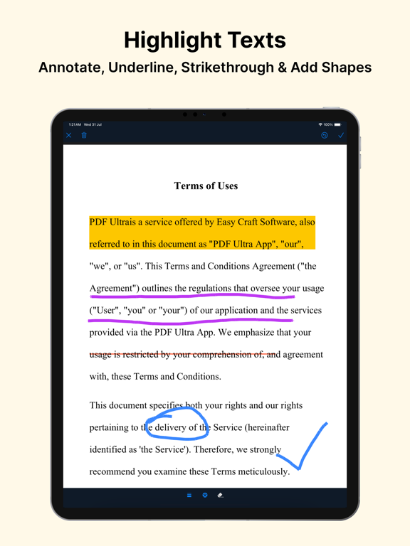 PDF Ultra iPad screenshot 6 - Productivity app