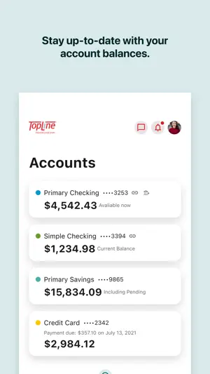 TopLine Financial Credit Union screenshot 2