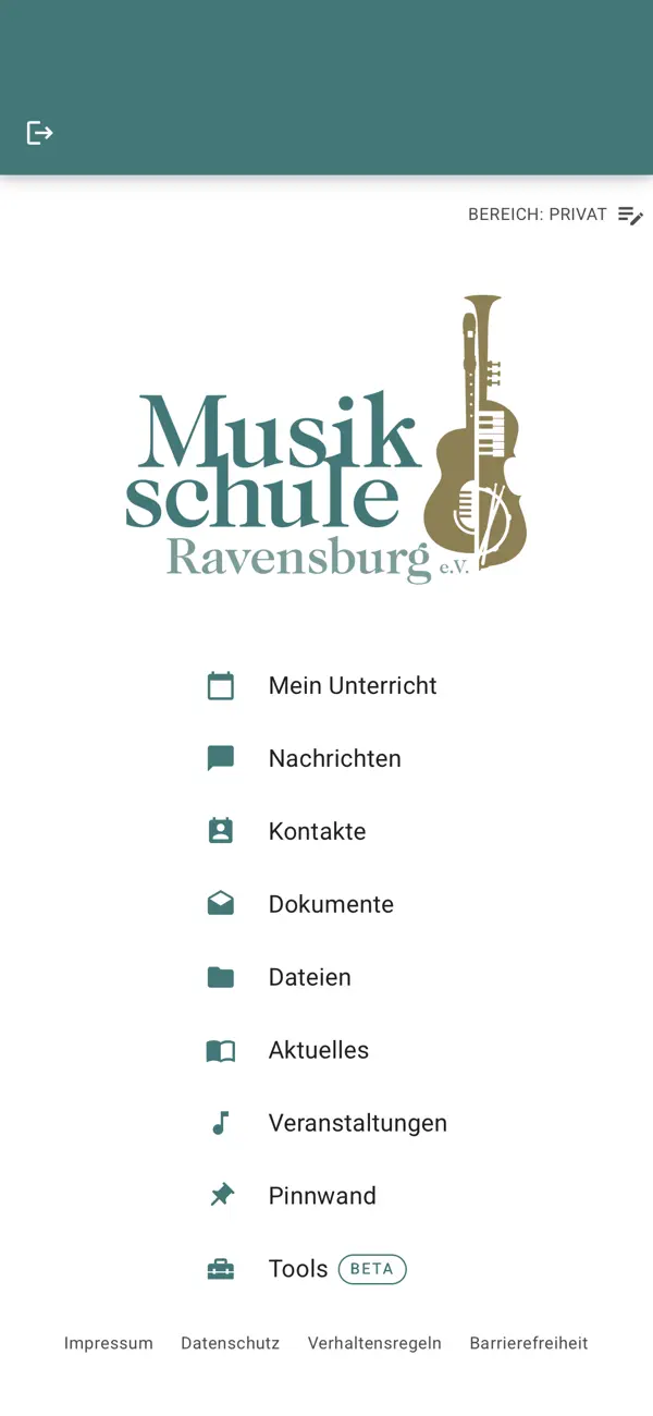 Screenshot #1 pour Musikschule Ravensburg e. V.