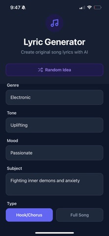 Lyric Buddy screenshot