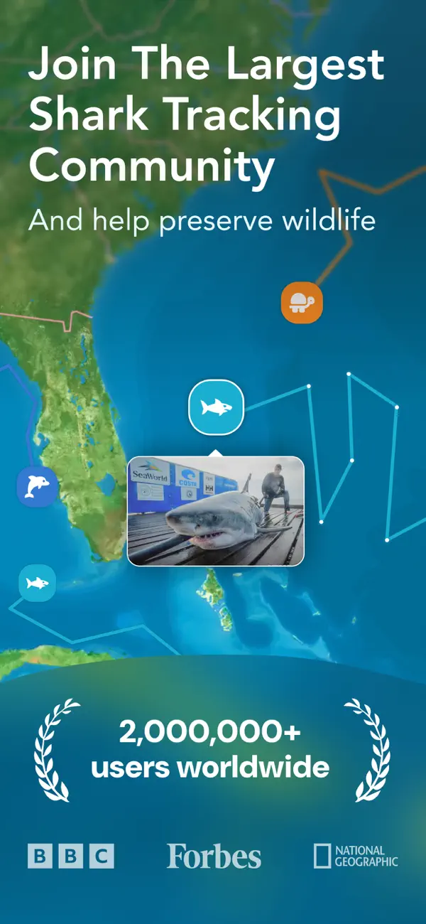 Screenshot #1 pour OCEARCH Shark Tracker™